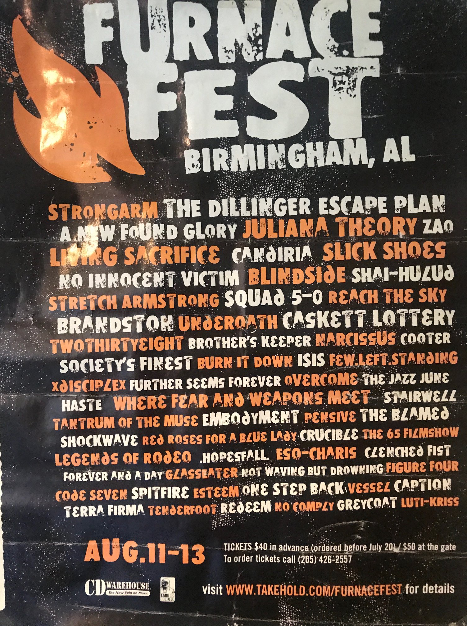 Furnace Fest 2000 Lineup poster image