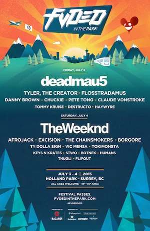 FVDED In The Park 2015 Lineup poster image