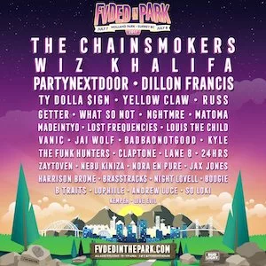 FVDED In The Park 2017 Lineup poster image
