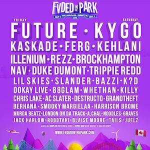 FVDED In The Park 2018 Lineup poster image