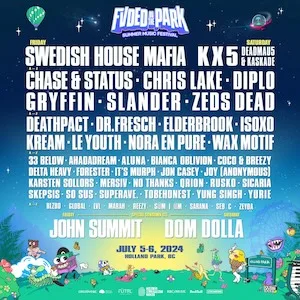 FVDED In The Park 2024 Lineup poster image