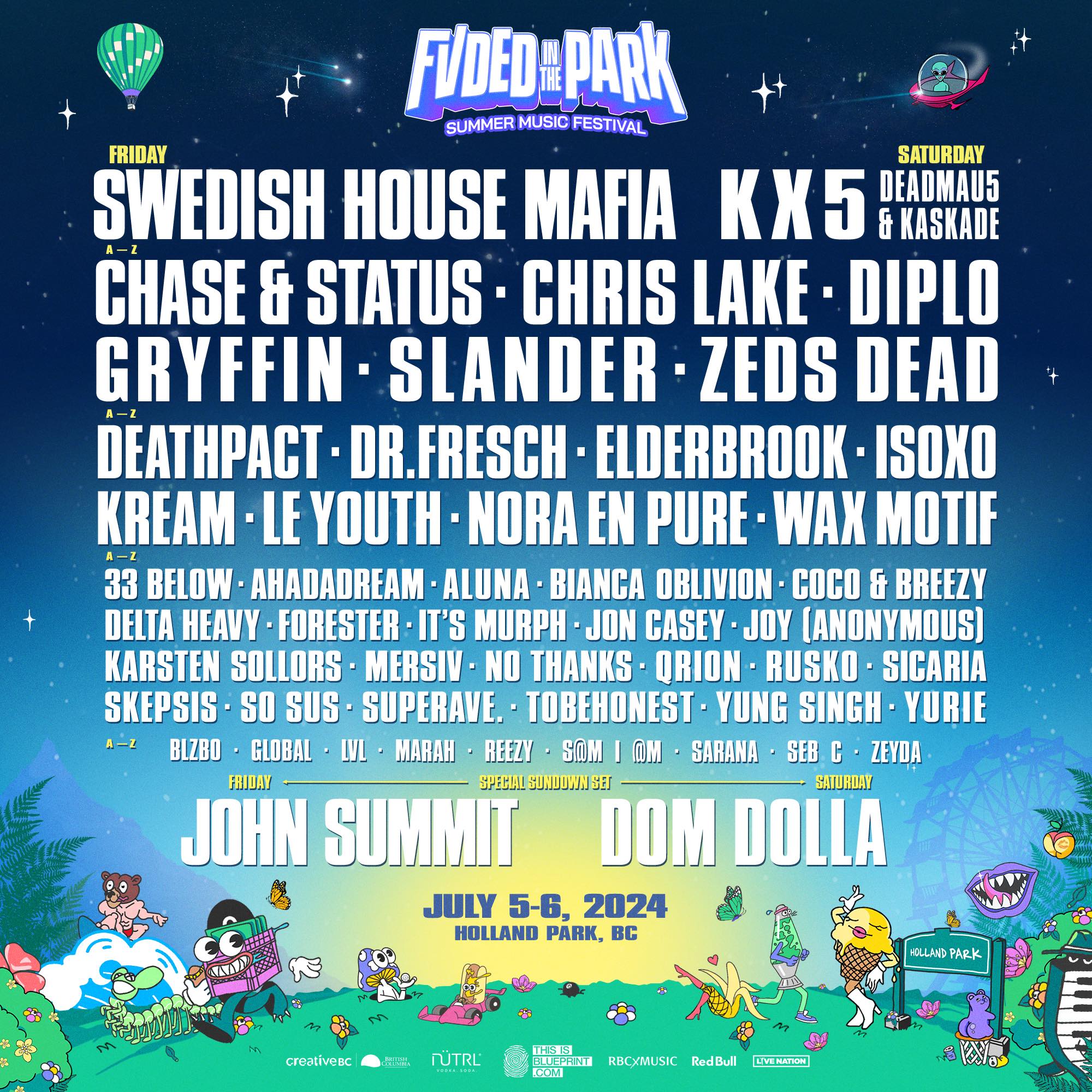 FVDED In The Park 2024 Lineup Grooveist