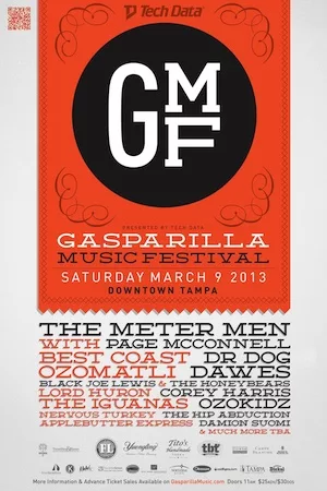 Gasparilla Music Festival 2013 Lineup poster image