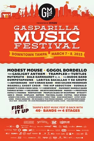 Gasparilla Music Festival 2015 Lineup poster image