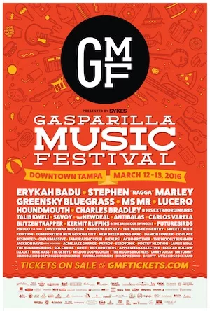 Gasparilla Music Festival 2016 Lineup poster image