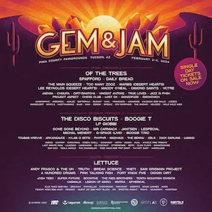 Gem & Jam Festival 2024 Lineup poster image
