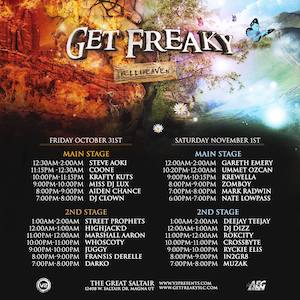 Get Freaky Festival 2014 Lineup poster image