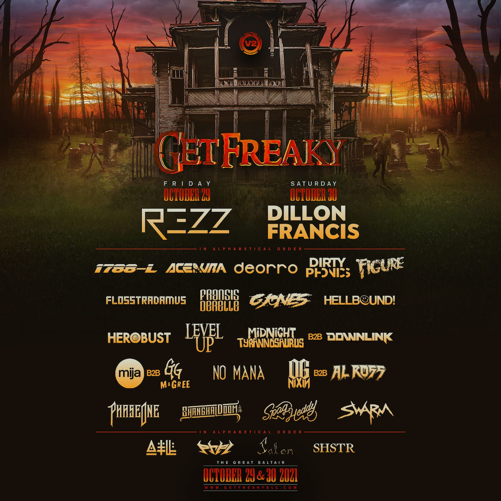 get freaky festival 2021 lineup poster