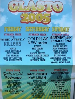Glastonbury Festival 2005 Lineup poster image