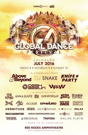 Global Dance Festival 2016 Lineup poster image