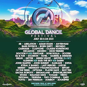 Global Dance Festival 2021 Lineup poster image
