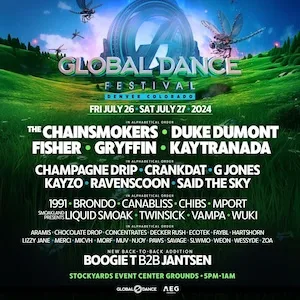 Global Dance Festival 2024 Lineup poster image