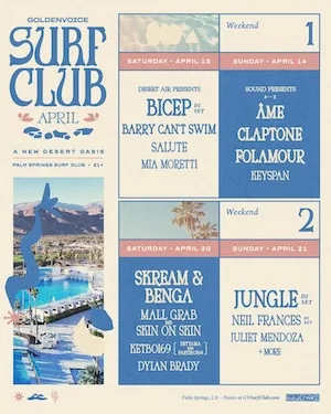 Goldenvoice Surf Club 2024 Lineup poster image