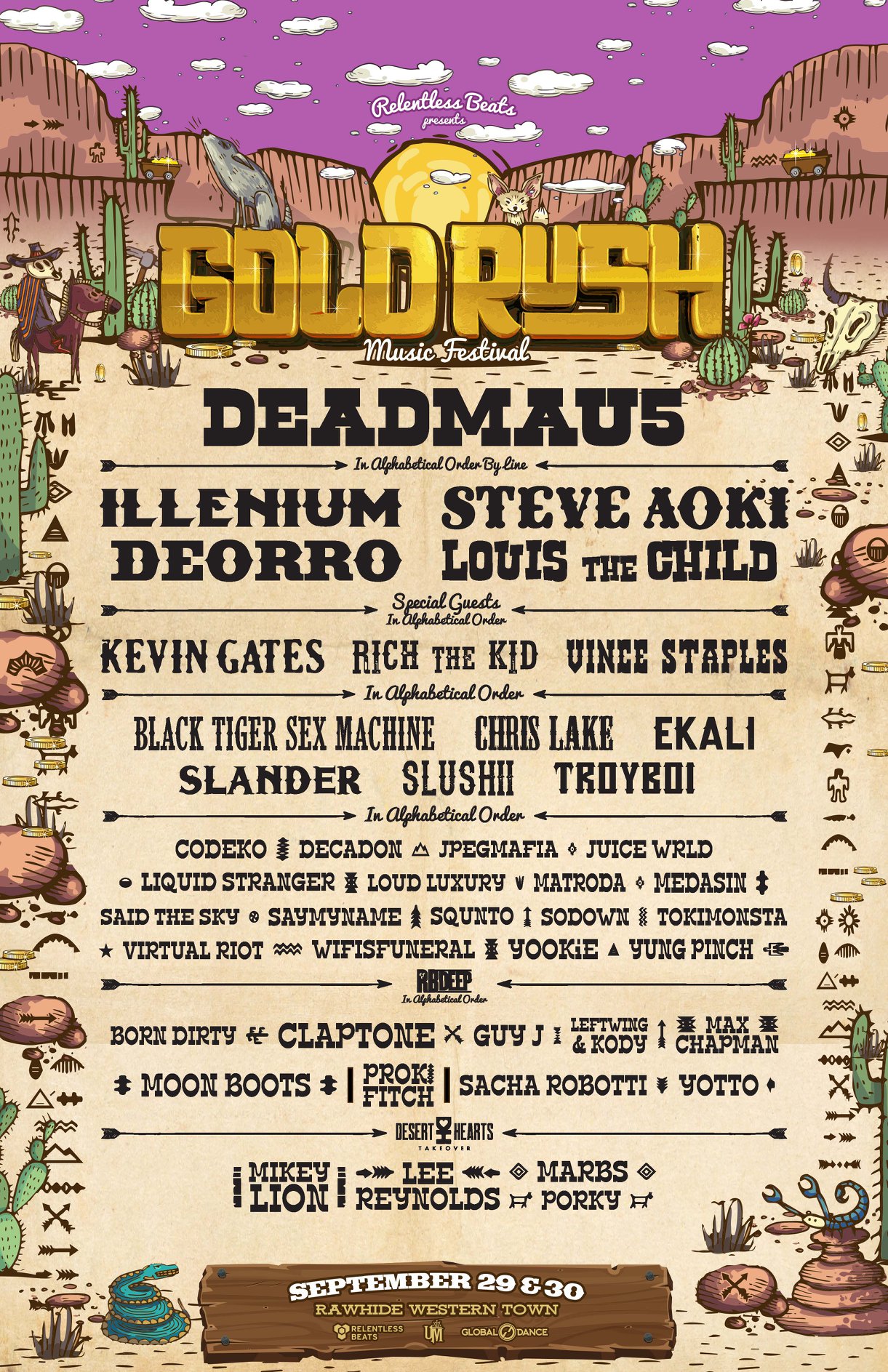 Goldrush Music Festival 2018 Lineup poster image