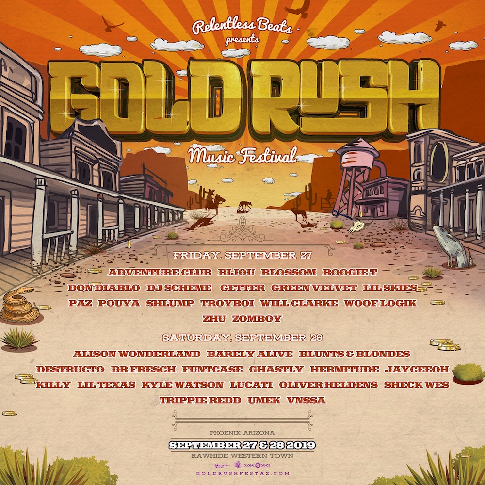 Goldrush Music Festival 2019 Lineup poster image