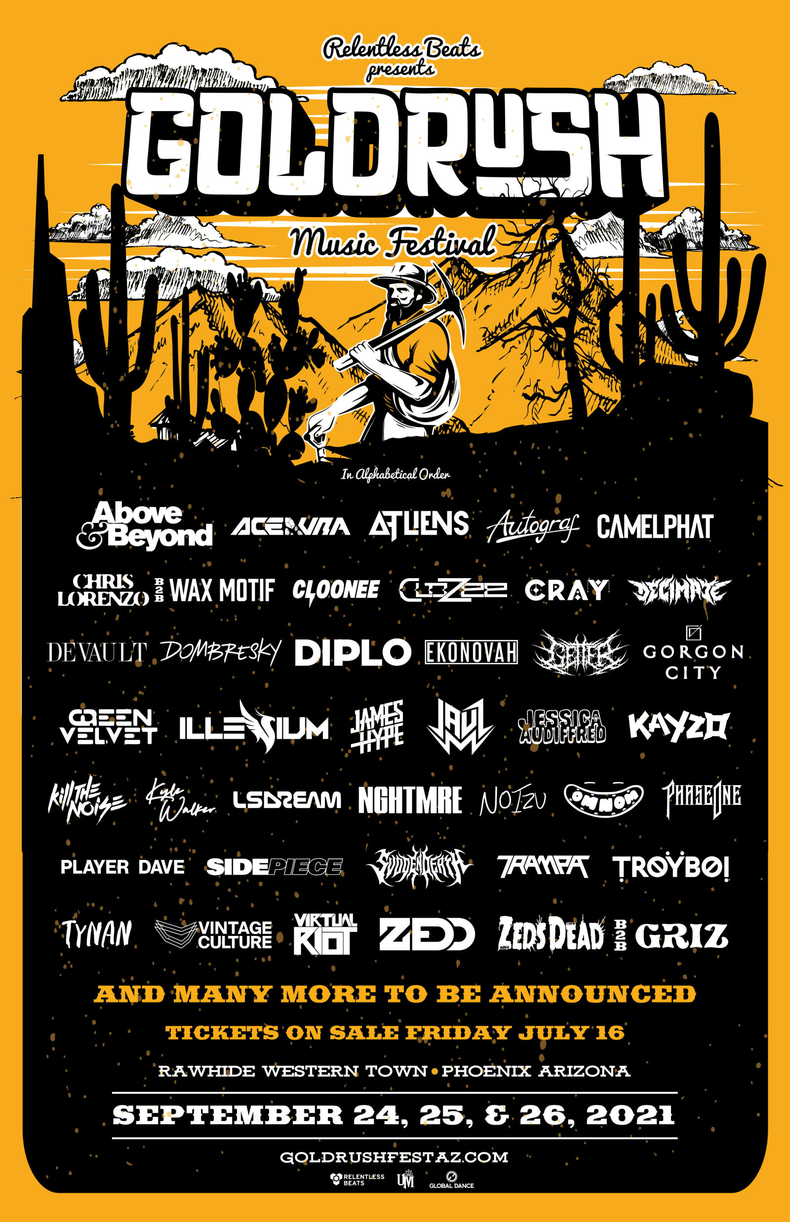 Goldrush Music Festival 2021 Lineup poster image