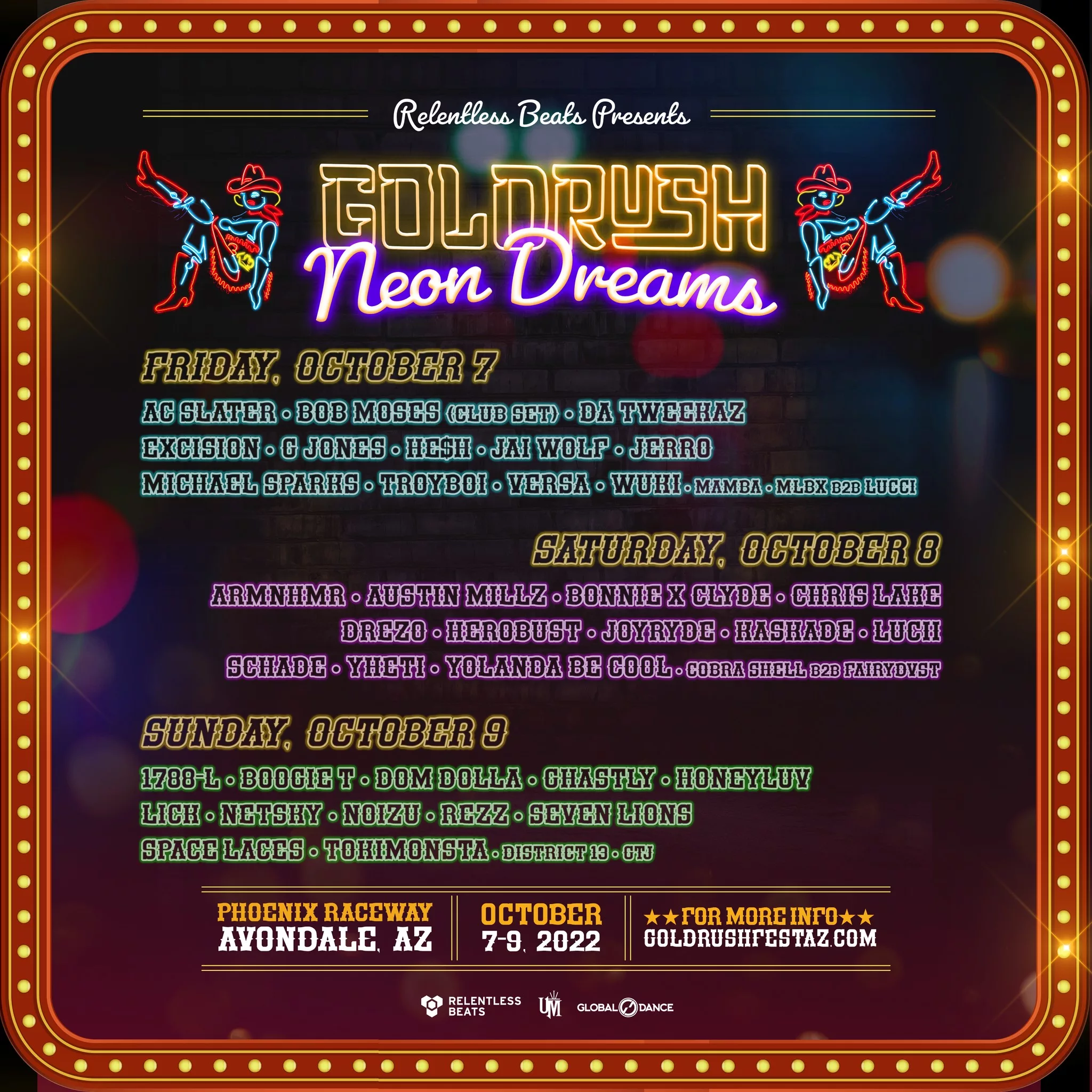 Goldrush Music Festival 2022 Lineup poster image