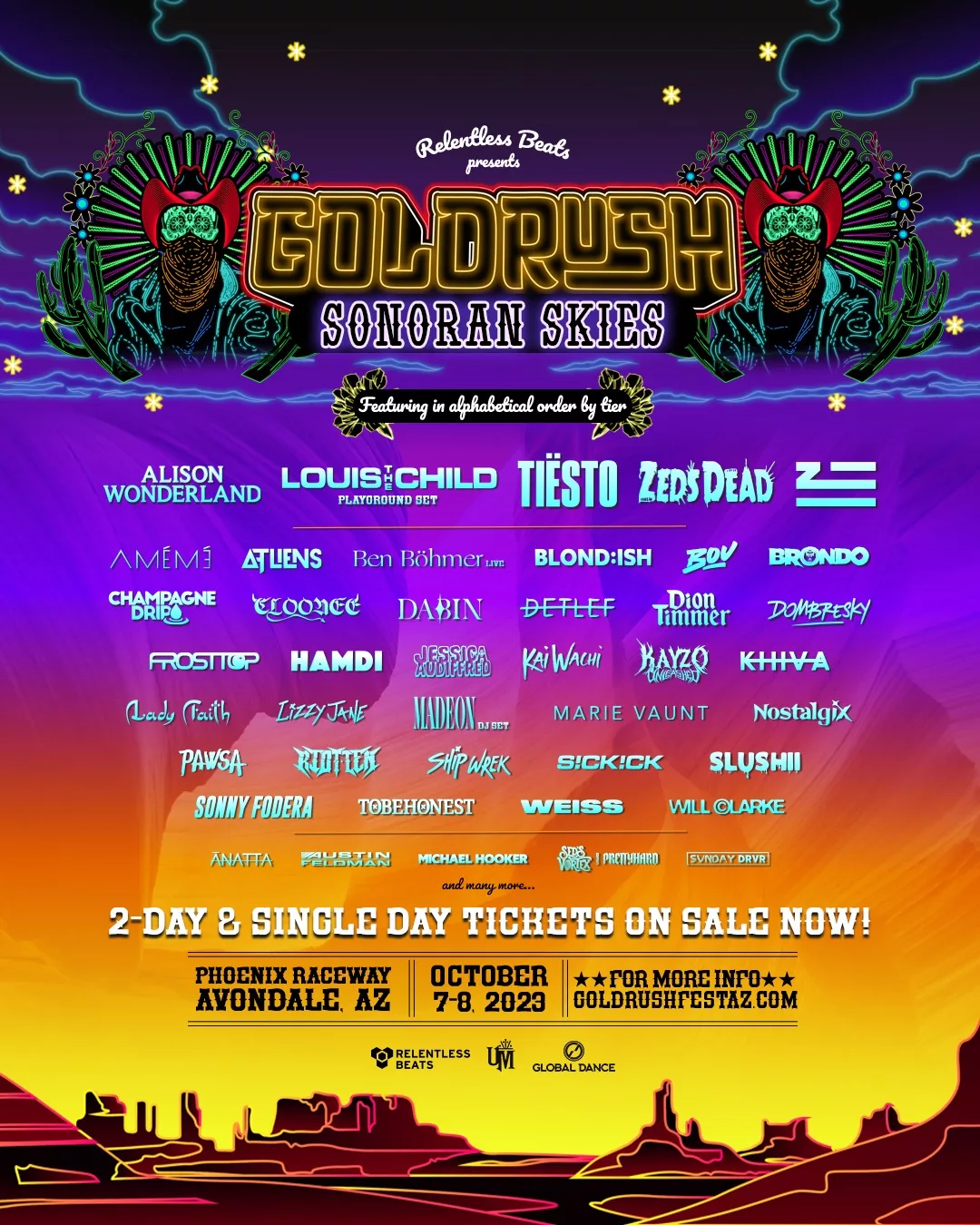 Goldrush Music Festival 2023 Lineup poster image