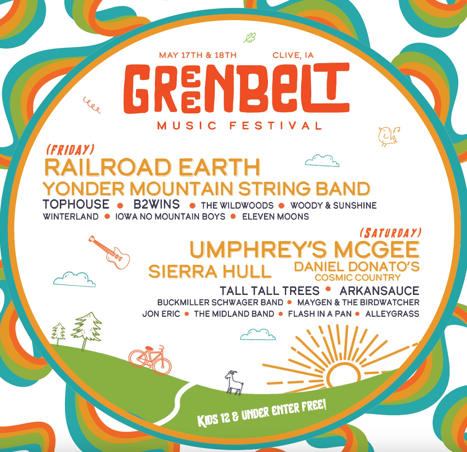 Greenbelt Music Festival lineup poster