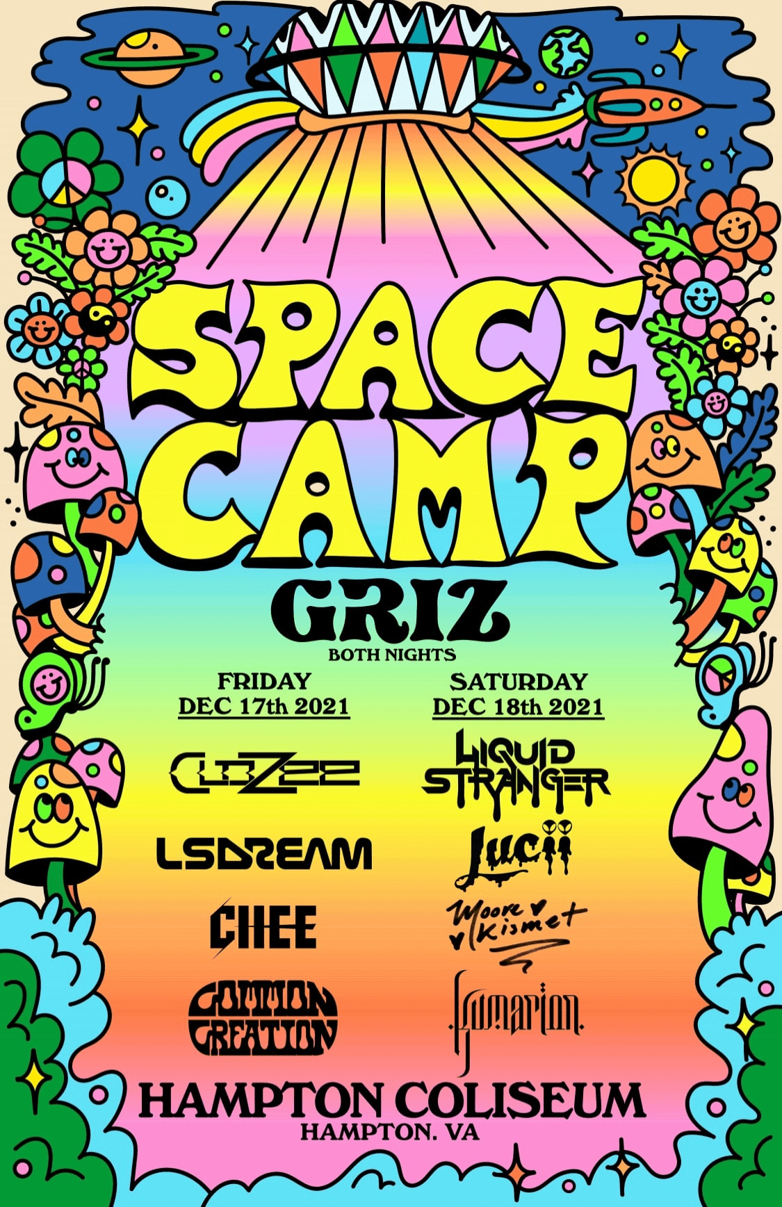 GRiZ’s Space Camp 2021 lineup poster