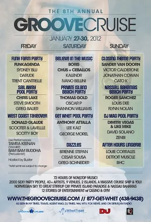 Groove Cruise Miami 2012 Lineup poster image