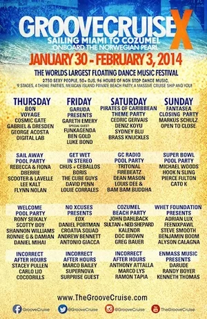Groove Cruise Miami 2014 Lineup poster image