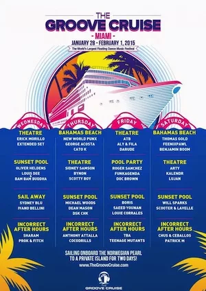 Groove Cruise Miami 2015 Lineup poster image
