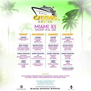 Groove Cruise Miami 2016 Lineup poster image
