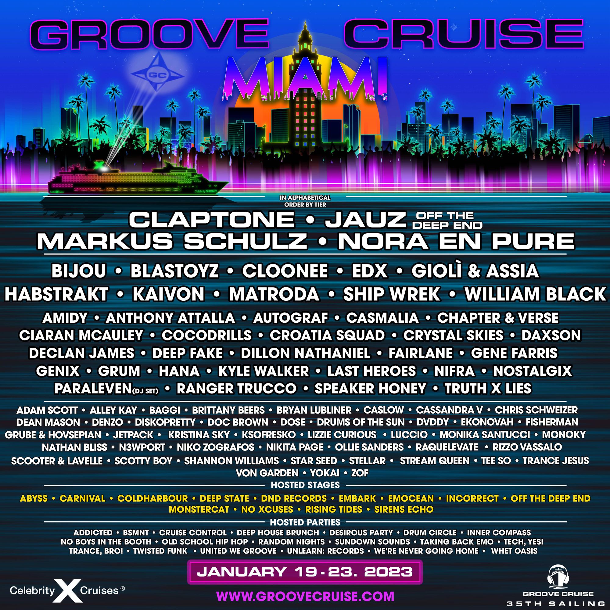 groove cruise schedule