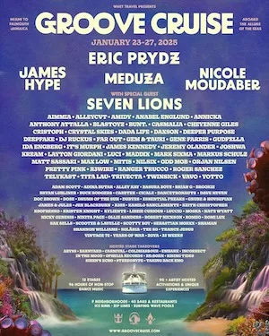 Groove Cruise Miami 2025 Lineup poster image
