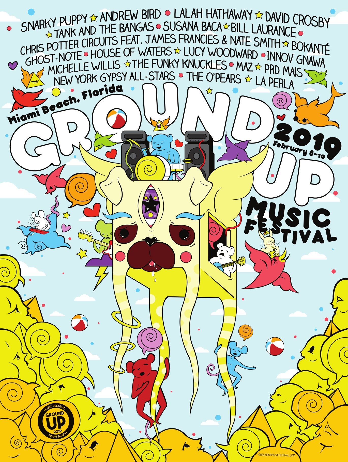 GroundUP Music Festival 2019 Lineup poster image