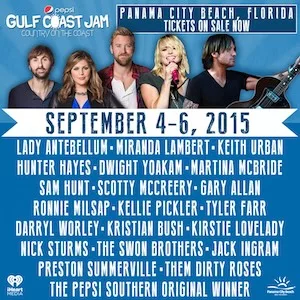 Gulf Coast Jam 2015 Lineup poster image