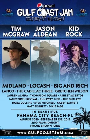 Gulf Coast Jam 2019 Lineup poster image