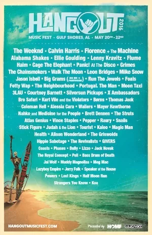 Hangout Music Festival 2016 Lineup poster image