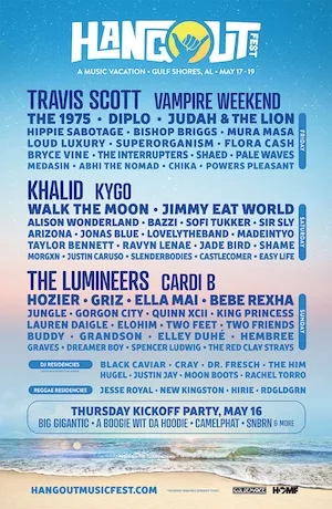 Hangout Music Festival 2019 Lineup poster image