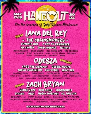 Hangout Music Festival 2024 Lineup poster image