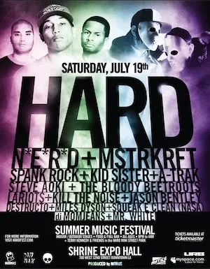 HARD Summer Music Festival 2008 Lineup poster image