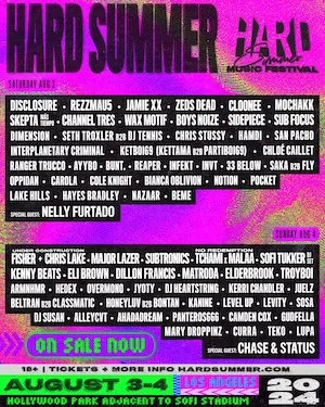 HARD Summer Music Festival 2024 Lineup poster image