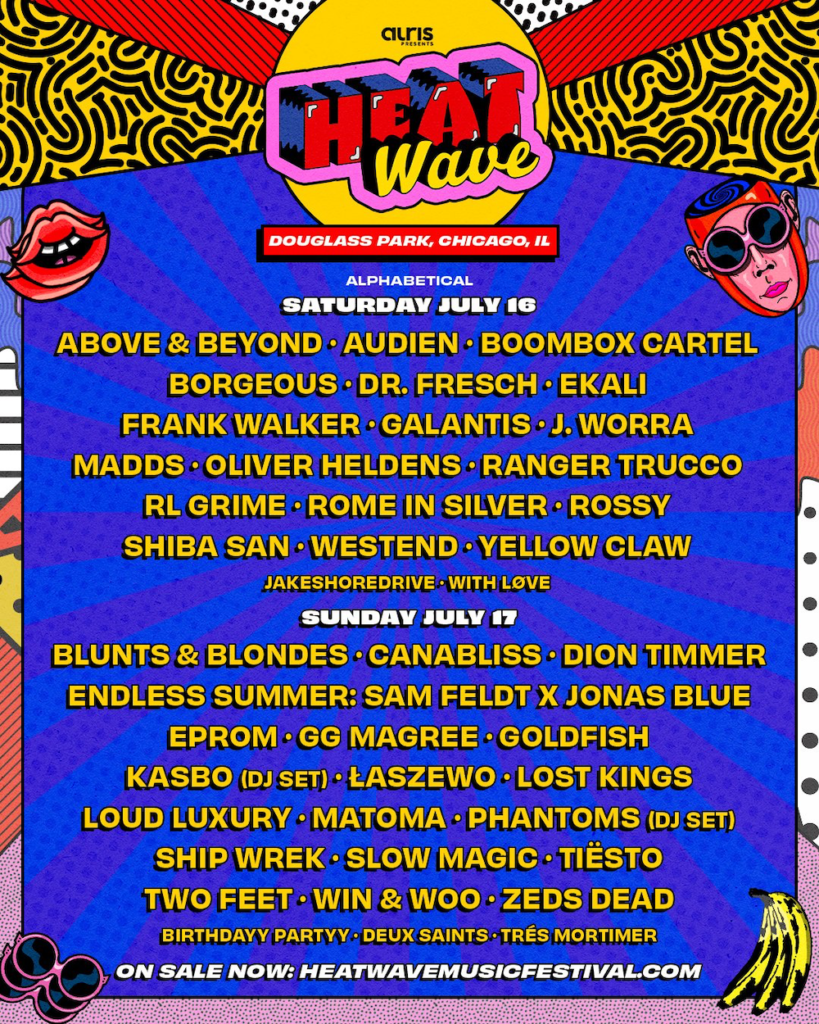 heatwave music festival 2022 daily lineup