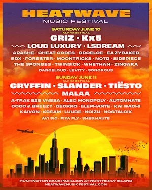 Heatwave Music Festival 2023 Lineup poster image