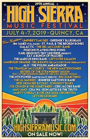 High Sierra Music Festival 2019 Lineup poster image