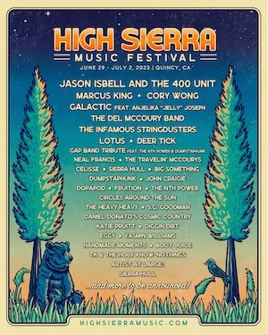High Sierra Music Festival 2023 Lineup poster image