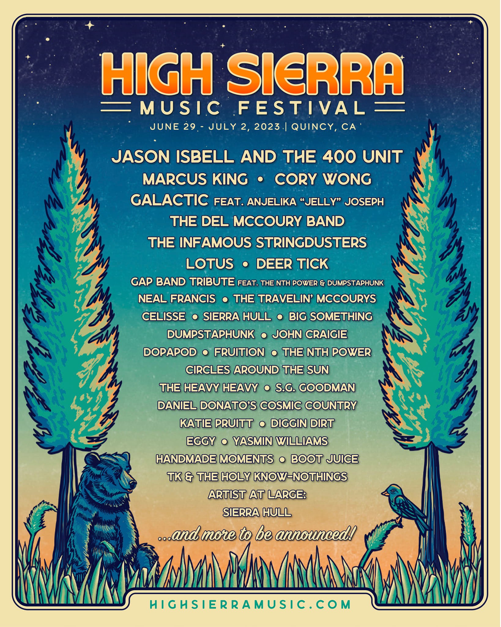 High Sierra Music Festival 2023 Lineup Grooveist