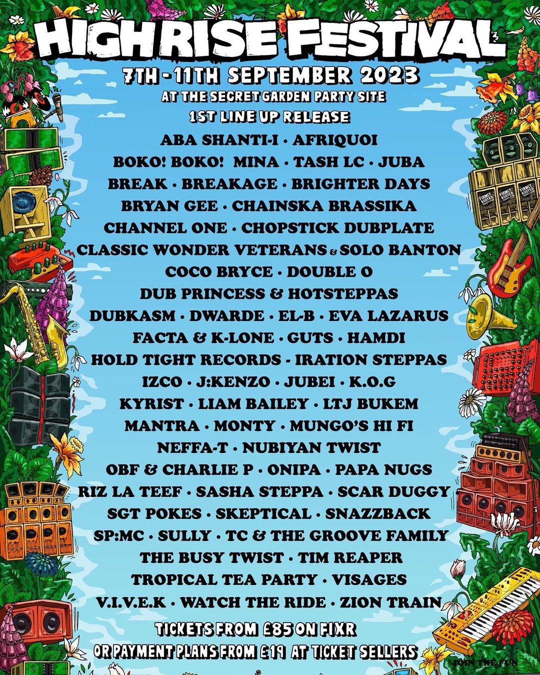 HighRise Festival 2023 Lineup poster image