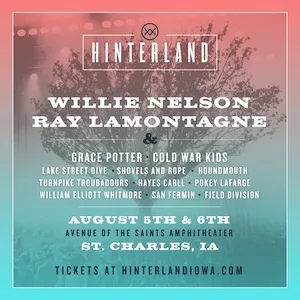 Hinterland Music Festival 2016 Lineup poster image