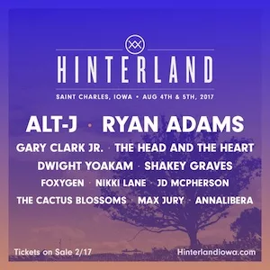 Hinterland Music Festival 2017 Lineup poster image