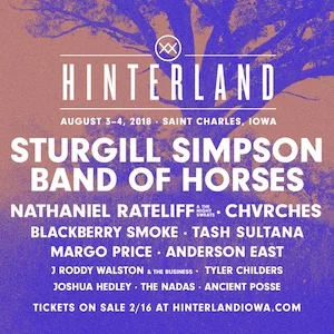 Hinterland Music Festival 2018 Lineup poster image