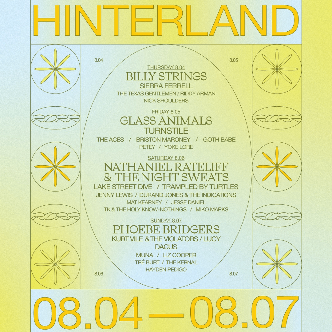 Hinterland Music Festival 2022 Lineup Poster 