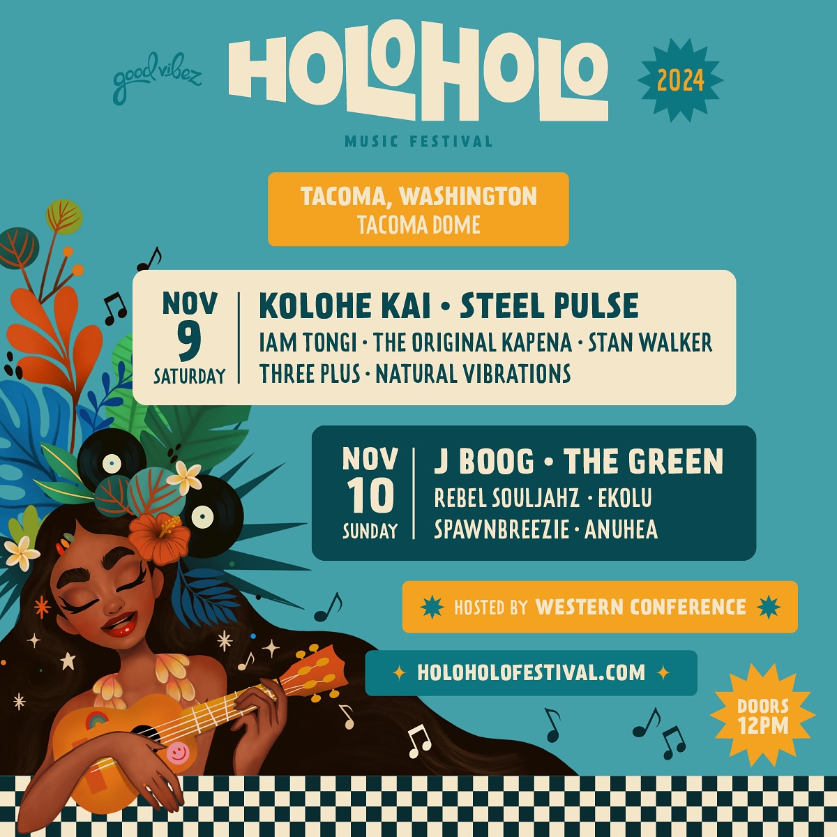 Holo Holo Tacoma lineup poster