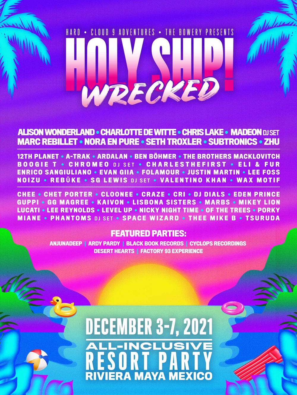 Holy Ship! Wrecked 2021 Lineup Grooveist